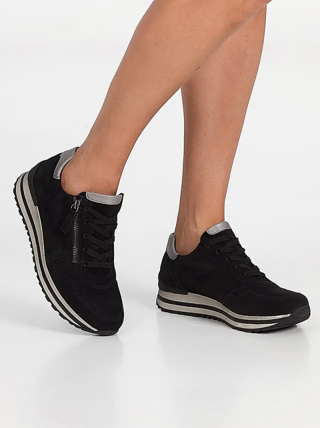 Gabor Sneakers Γυναικείο δέρμα Nubuck Μαύρο GAB/76528 67-SCHWARZ GRE 2