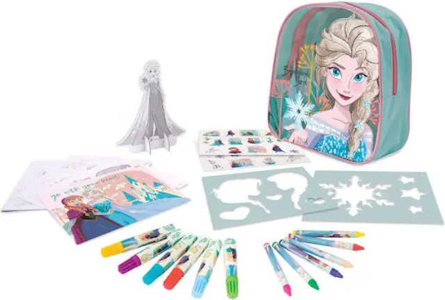 Disney Frozen Σετ Ζωγραφικής σε Backpack Δημιουργικό Παιχνίδι Ζωγραφικής (1023-68102)