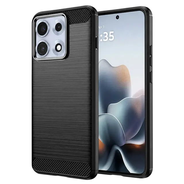Techsuit - Carbon Silicone - Motorola Edge 70 Max - Black
