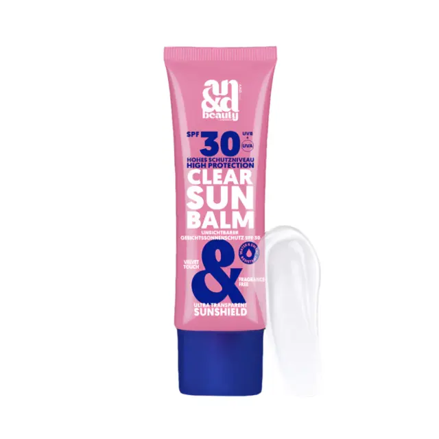 A.N.D. Beauty Clear Sun Balm Διάφανο Αντηλιακό Προσώπου SPF30 50ml