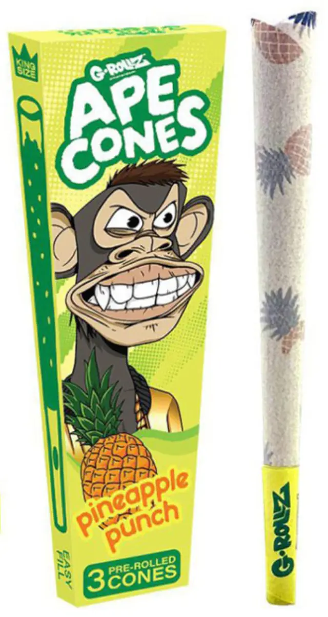 G-Rollz Cone Προτυλιγμένος Κώνος «Pinapple Punch» - King Size 3τεμ.