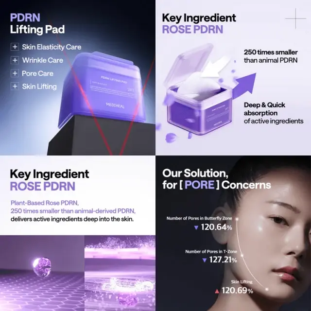 Mediheal PDRN Lifting Pads Επιθέματα Προσώπου για Lifting , Ενυδάτωση και Βελτίωση της Υφής 100pcs / 170ml 3