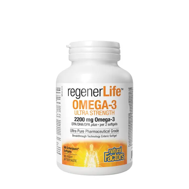 Natural Factors RegenerLife Omega-3 Ultra Strength 2200 mg