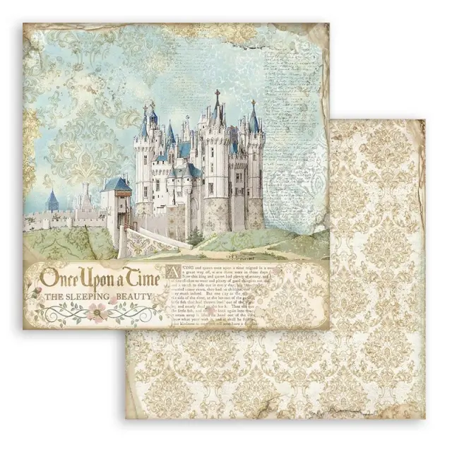 Χαρτιά scrapbooking Stamperia 10τεμ 15.24x15.24cm, Sleeping Beauty 2