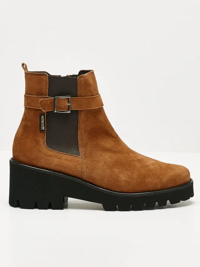Mephisto Μποτάκια Γυναικείο δέρμα Nubuck Καφέ MEP/FAUVE HAZELNUT - 39 2