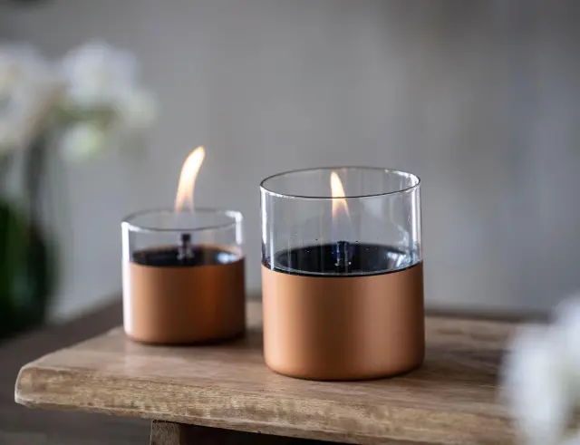 Επιτραπέζια Εστία Φωτιάς Lilly 10 Tenderflame με διάρκεια καύσης 9 - 10 ώρες, χωρητικότητα δεξαμενής 300ml και διαστάσεις 10x11.5cm - Copper TF-600089 3