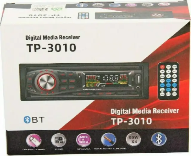 TP-3010 Ηχοσύστημα Αυτοκινήτου Universal 1DIN (Bluetooth/USB/AUX) 3