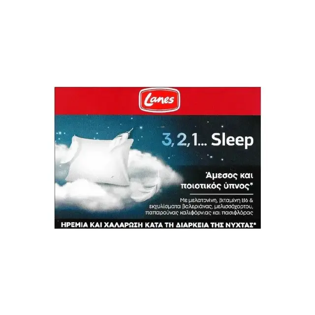 Lanes 3, 2, 1... Sleep - Συμπλήρωμα για τον Ύπνο με Μελατονίνη, Βιταμίνη B6 και εκχυλίσματα βοτάνων, 30 κάψουλες