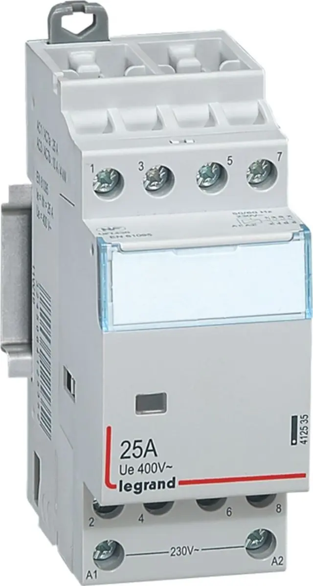 Power contactor CX³ - with 230 V~ coll - 4P - 400 V~ - 25 A - 4 N/O