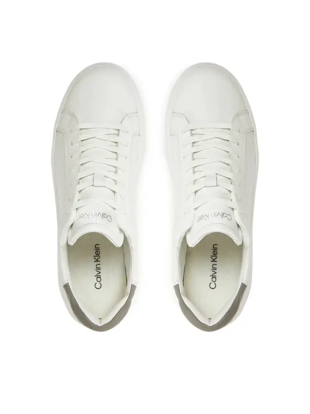 Calvin Klein - Ανδρικά Sneakers Low Top Lace Up Lth HM0HM01016-0LH Λευκό 3