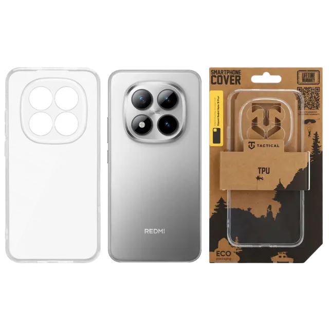 Tactical TPU Cover for Xiaomi Redmi Note 15 Pro+ 5G/Poco M8 Pro Transparent 3