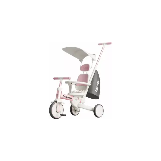 Τρίκυκλο Πολυλειτουργικό Lecoco C-walker S3 max-P Ροζ Ποδήλατο Ισορροπίας L-693019