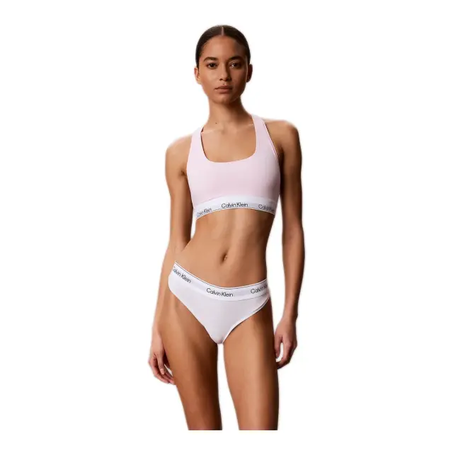Calvin Klein Γυναικείο Μπουστάκι - Διπλό Πακέτο, Χρώμα White-Cradle Pink 2