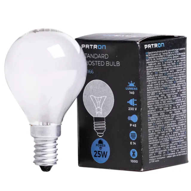 Incandescent Bulb E14 25W P45 230V FR