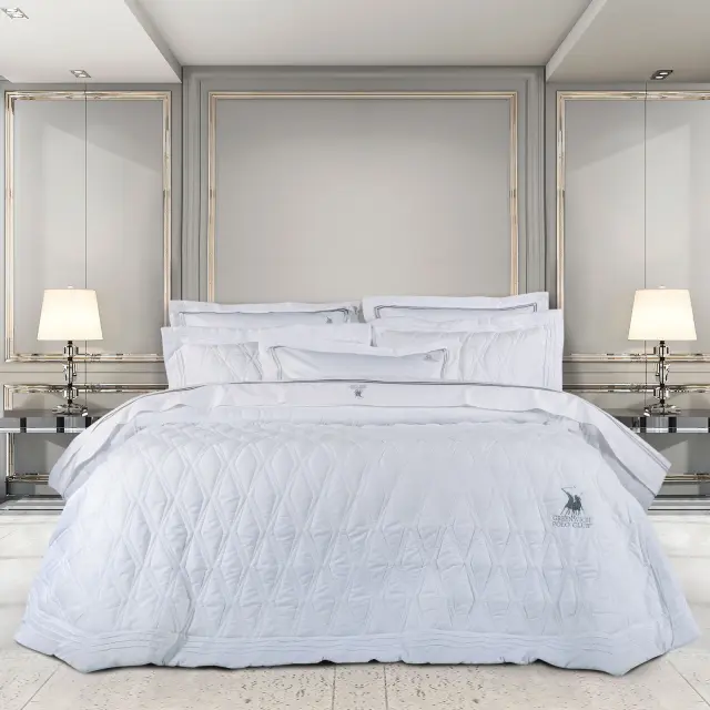Σετ Κουβερλί 220Χ240 Υπέρδιπλο Premium Greenwich Polo Club 2158 Λευκό