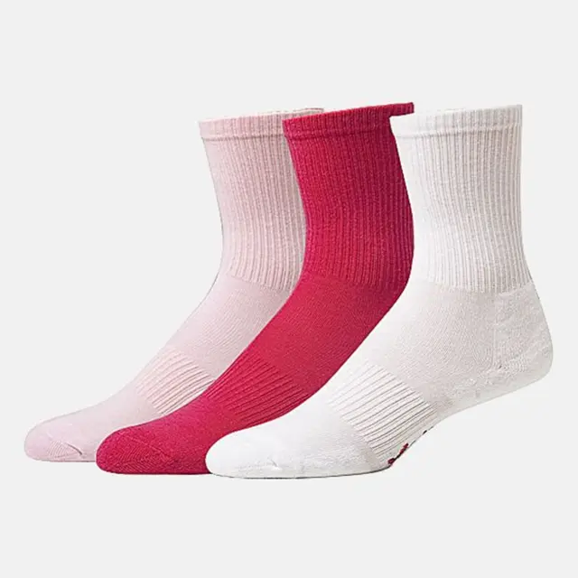 Xcode Tennis Socks 3 Pack Pink 01510 - 19-22