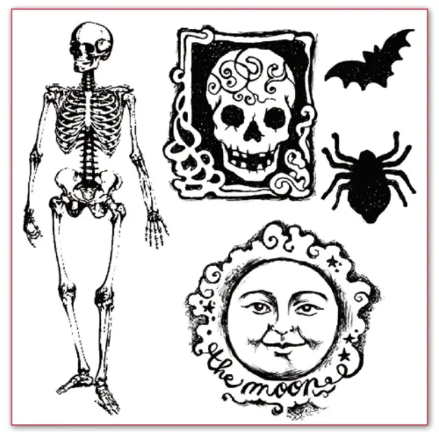 Σετ Σφραγίδες 10x10cm - Halloween