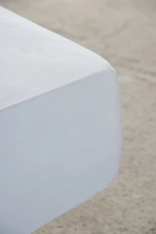 Σεντόνι 165x205+35 Υπέρδιπλο Nima Superior White Με Λάστιχο100% Βαμβακοσατέν