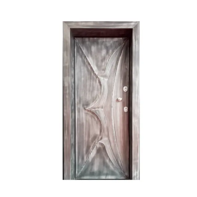 Θωρακισμένη Πόρτα Ral με πατίνα & 3D σχέδιο EX 733 2