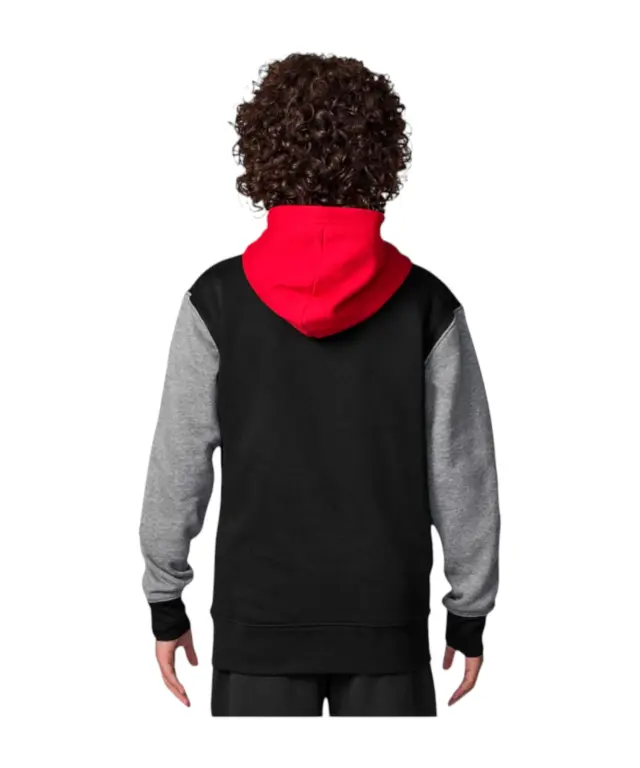 Jordan - Παιδική Μπλούζα Φούτερ με Κουκούλα Brooklyn 95D232-KR5 Μαύρο/Κόκκινο/Γκρι - 8-10 ετών 2