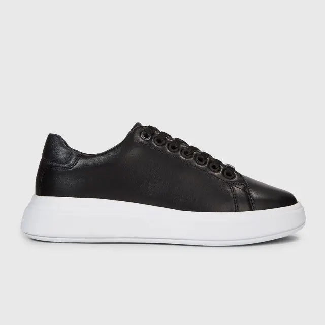 Calvin Klein - Γυναικεία Sneakers Raised Cupsole Lace Up HW0HW01668-BEH Μαύρο - 39
