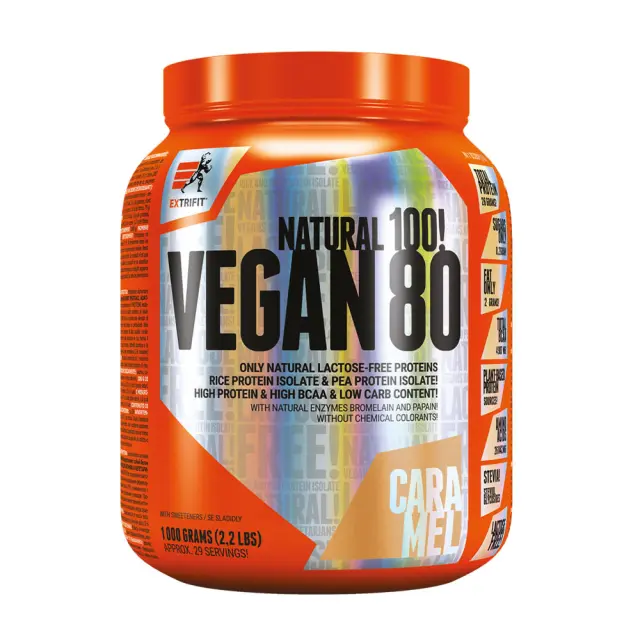 Extrifit Vegan 80 caramel, 1000-g