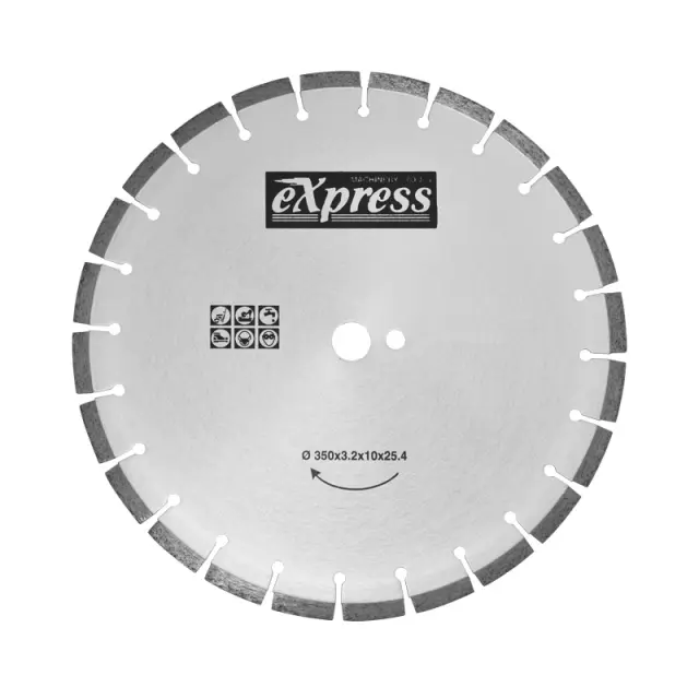 ΔΙΣΚΟΣ ΚΟΠΗΣ ΜΠΕΤΟΝ & ΑΣΦΑΛΤΟΥ Φ 350x25.4mm HEAVY DUTY 603015