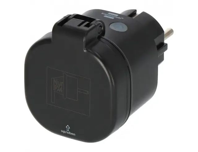 Μονόπριζο εξωτερικού χώρου Smart Brennenstuhl Connect 1294860100 - WiFi - Φωνητικός έλεγχος - Χρονοδιακόπτης - IP44 - Καπάκι - Black1294860100