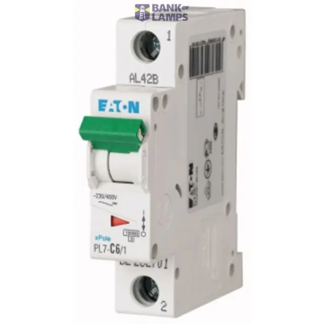 PL7-D6/1 Miniature circuit breaker (MCB), 6 A, 1p, characteristic: D