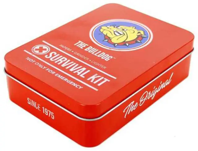 The Bulldog Amsterdam Survival Kit Κόκκινο με Χαρτάκια - 10x14cm 2