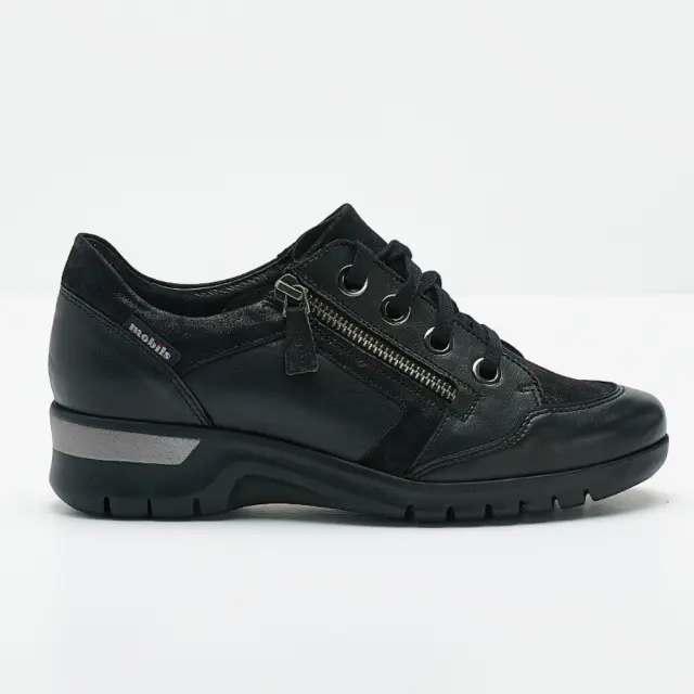 Mephisto Sneakers Γυναικείο δέρμα/δέρμα Nubuck Μαύρο MEP/MONIKA BLACK