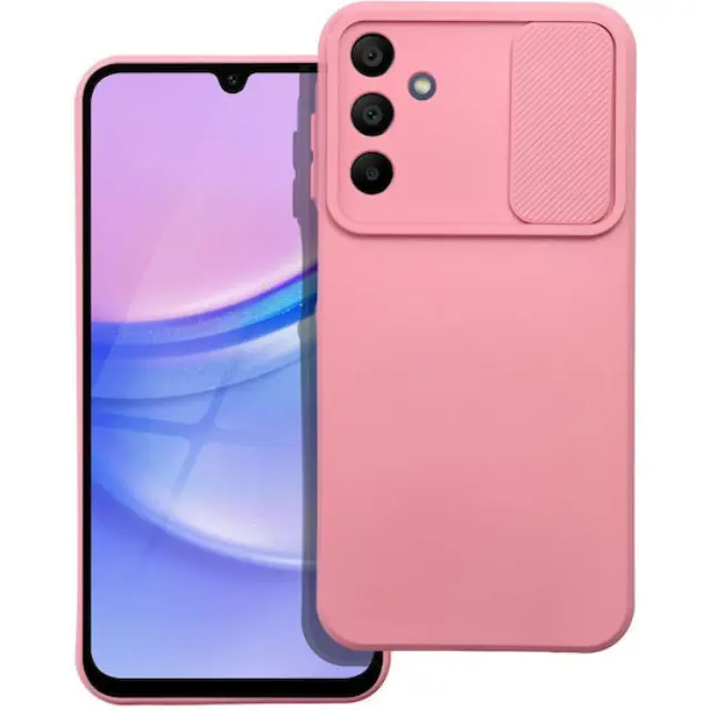 Θήκη Slide Back Cover Σιλικόνης Ροζ (SAMSUNG A15 4G - 5G)