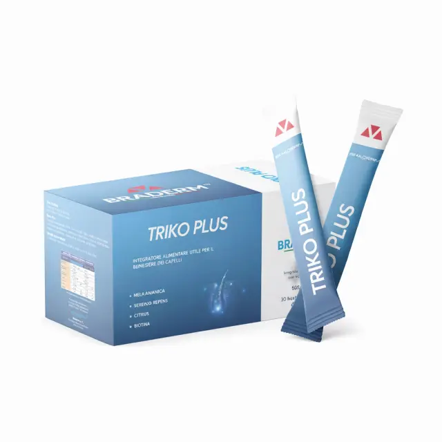 Braderm Triko Plus Συμπλήρωμα Διατροφής για την Προστασία & Ενδυνάμωση Μαλλιών, Δέρματος, Νυχιών & Οστών, 30 φακελάκια x 5ml
