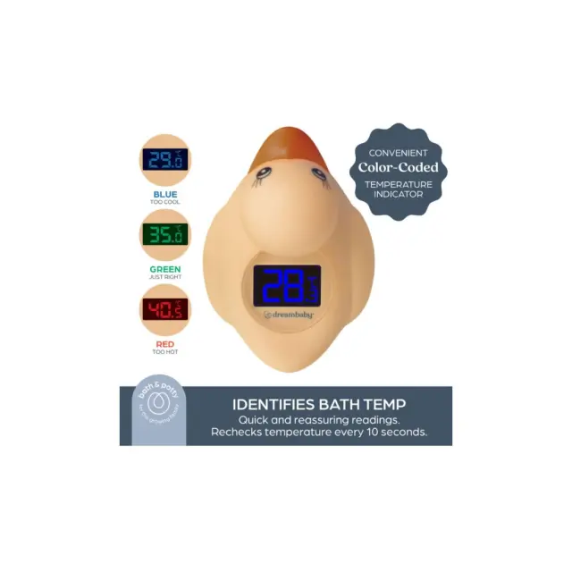 "Θερμόμετρο Dreambaby Δωματίου & Μπάνιου Duck Peach BR90066" 3