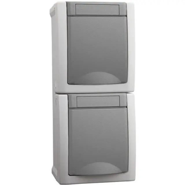Pacific Earthed Socket + Earthed Socket Grey WPTC48502GR-EU2