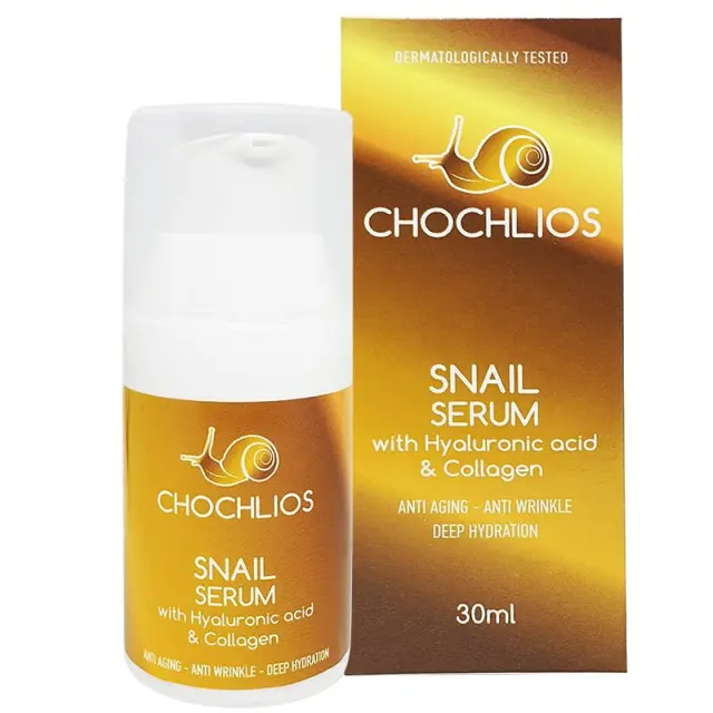 Chochlios Anti Aging Snail Serum 30ml - Αντιγηραντικός Ορός Προσώπου με Έκκριμα Σαλιγκαριού