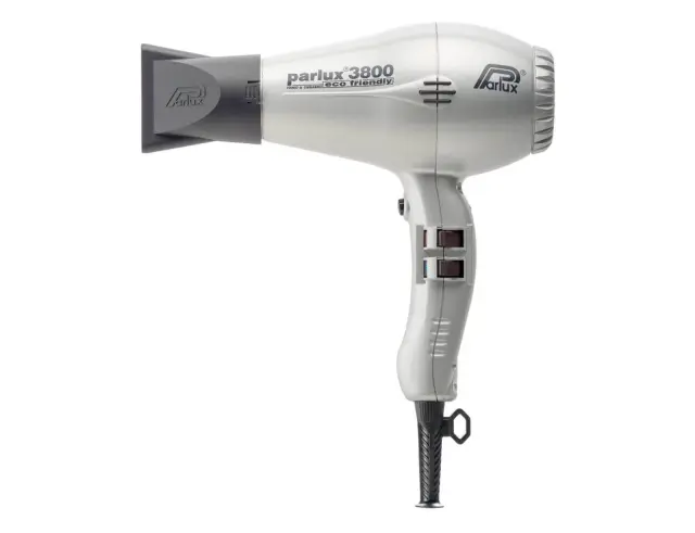 Επαγγελματικό Πιστολάκι Μαλλιών Parlux 3800 Ecofriendly με ισχύ 2100W και 4 θερμοκρασίες - Silver3800 Silver 2
