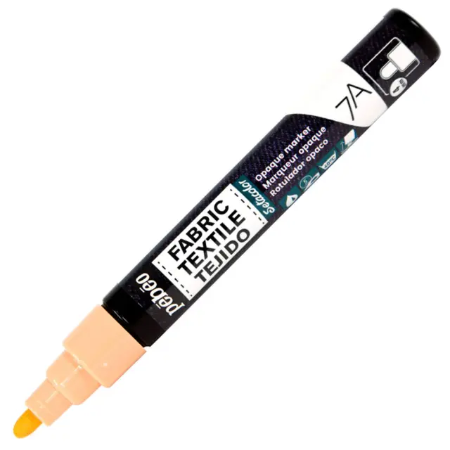 Pebeo Μαρκαδόρος Υφάσματος Καλυπτικός Μύτη 4mm - 51 Pastel Orange