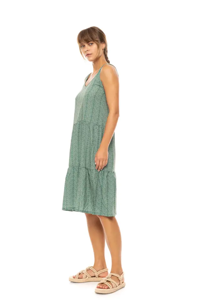 Beachwear B587 Jungle Green Pink Label 2