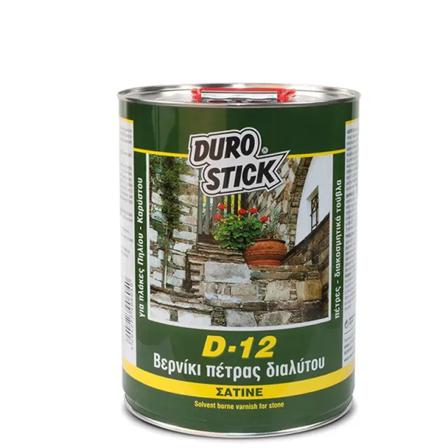 DUROSTICK Βερνίκι πέτρας διαλυτού D-12 Διάφανο 1lt