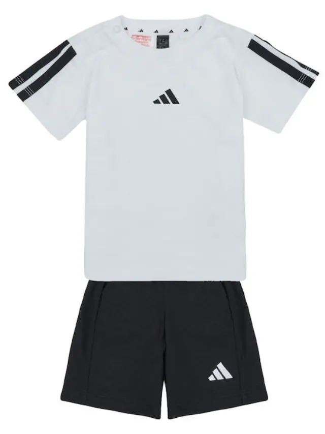 adidas Παιδικό Σετ με Σορτς Καλοκαιρινό 2τμχ Μαύρο - 3-4 χρονών