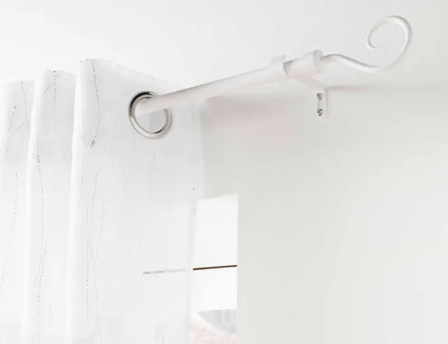 Μονό Κουρτινόξυλο Arabesque Douceur d'intérieur με διάμετρο 19mm και επέκταση 120 - 210cm - White 1900536