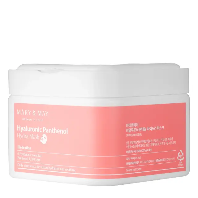Mary & May Hyaluronic Panthenol Hydra Mask Ενυδατικές & Καταπραϋντικές Μάσκες Προσώπου 30τμχ