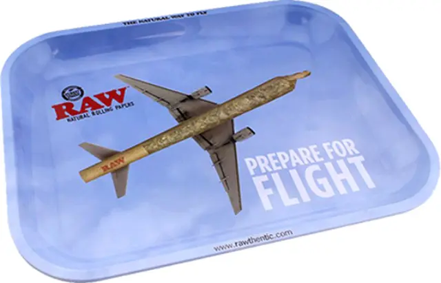 Raw Rolling Tray Δίσκος «Prepare for Flight» Large (27x33cm)