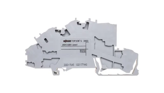 Multilevel installation terminal block L/L/PE Push-in CAGE CLAMP® gray