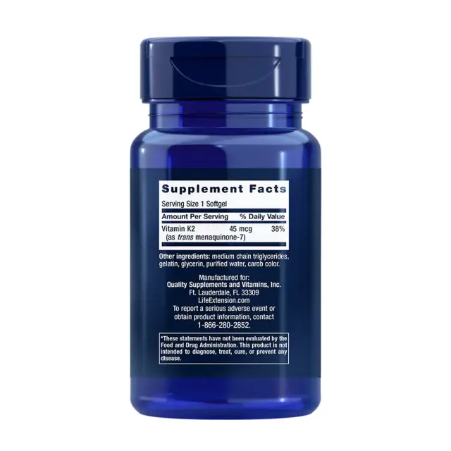 Life Extension Low Dose Vitamin K2 2
