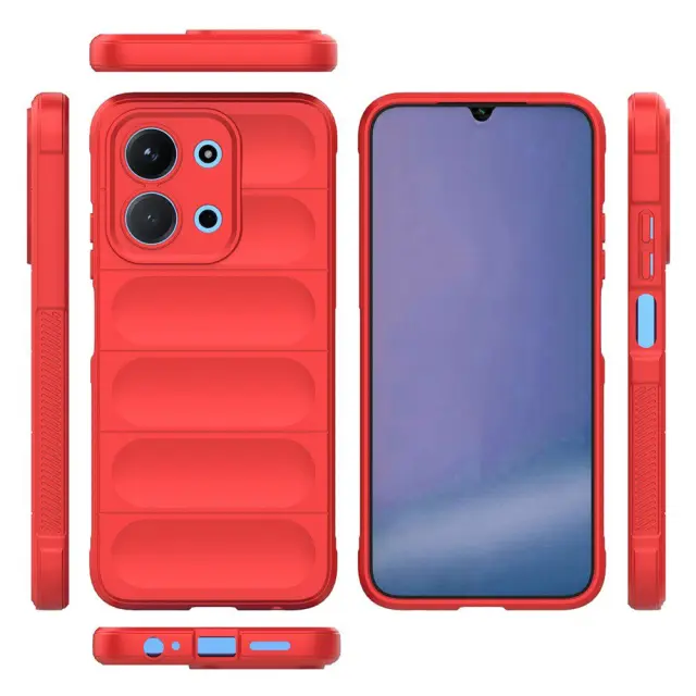 Techsuit® Rugged Anti Scratch Θήκη για Redmi 15C- Red 2