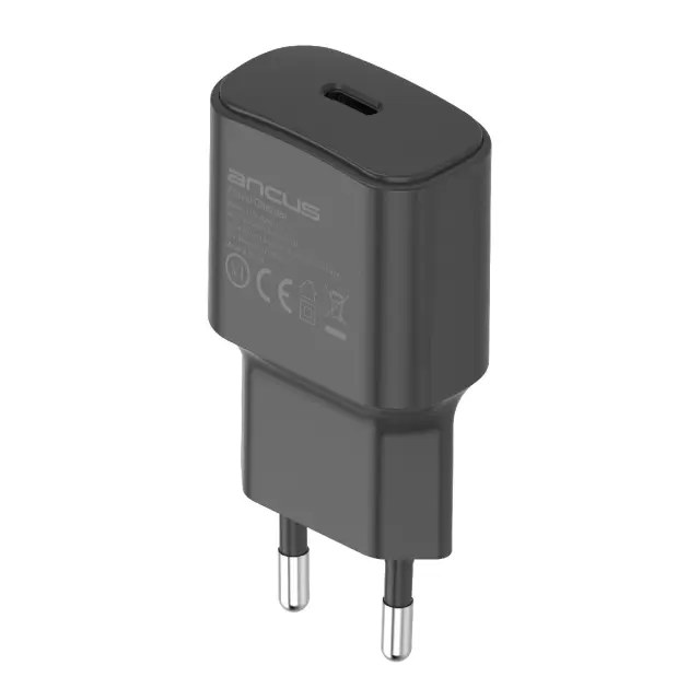 Φορτιστής Ταξιδίου Switching Ancus Supreme Series C70 Fast Charge με USB-C Έξοδο QC 3.0 PD 20W 5V/3A Μαύρο 3