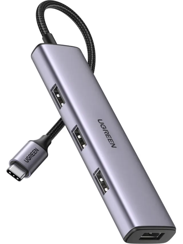 Hub UGREEN CM473 Type C to 4x USB 3.0 (gray) 20841