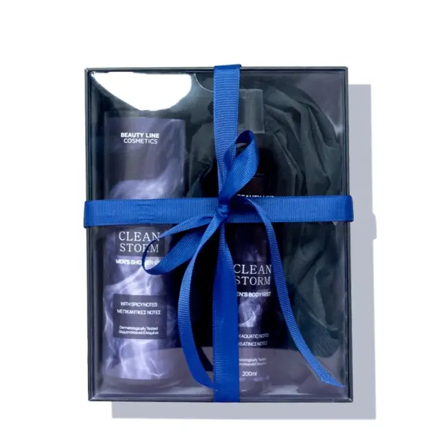 Beauty Line Σετ MEN Dark Clean Storm Mist 200ml+Αφρόλουτρο 300ml